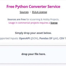 New Free Service — Python Data Converter & Generator